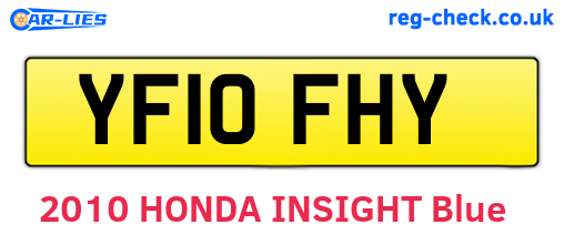 YF10FHY are the vehicle registration plates.