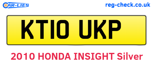 KT10UKP are the vehicle registration plates.
