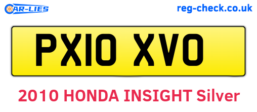 PX10XVO are the vehicle registration plates.