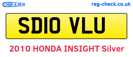 SD10VLU are the vehicle registration plates.