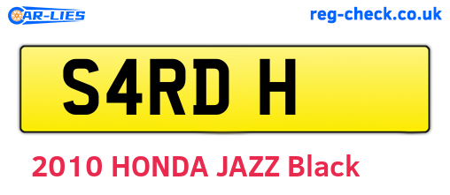 S4RDH are the vehicle registration plates.