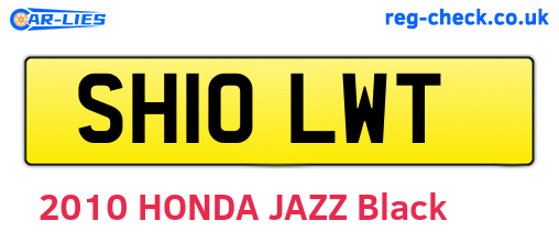 SH10LWT are the vehicle registration plates.