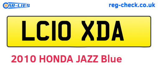 LC10XDA are the vehicle registration plates.