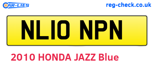 NL10NPN are the vehicle registration plates.