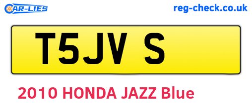 T5JVS are the vehicle registration plates.