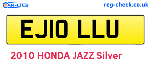 EJ10LLU are the vehicle registration plates.