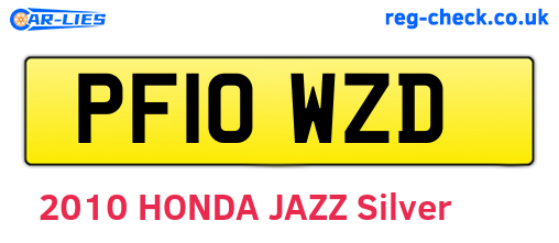 PF10WZD are the vehicle registration plates.