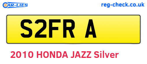 S2FRA are the vehicle registration plates.