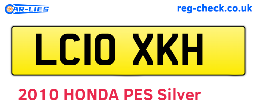 LC10XKH are the vehicle registration plates.