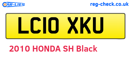 LC10XKU are the vehicle registration plates.