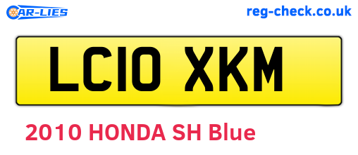 LC10XKM are the vehicle registration plates.