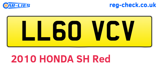 LL60VCV are the vehicle registration plates.