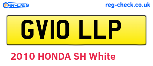 GV10LLP are the vehicle registration plates.