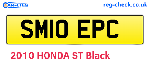 SM10EPC are the vehicle registration plates.