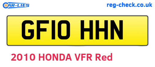 GF10HHN are the vehicle registration plates.