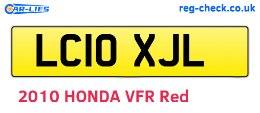 LC10XJL are the vehicle registration plates.