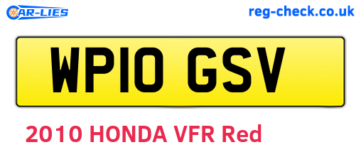 WP10GSV are the vehicle registration plates.
