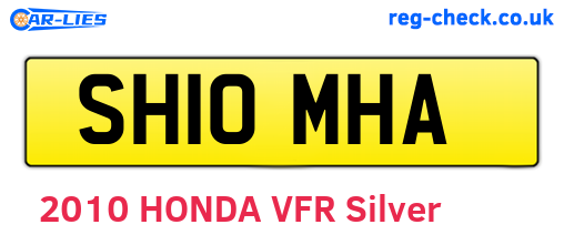SH10MHA are the vehicle registration plates.