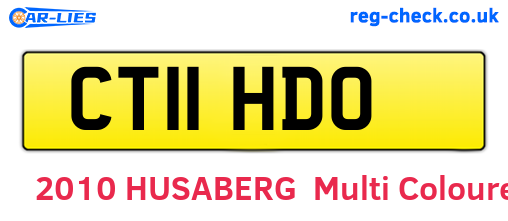 CT11HDO are the vehicle registration plates.