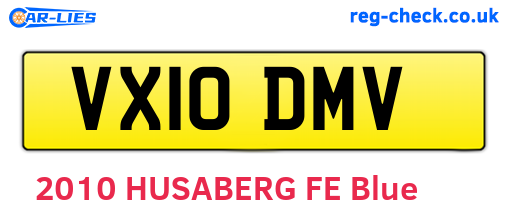 VX10DMV are the vehicle registration plates.