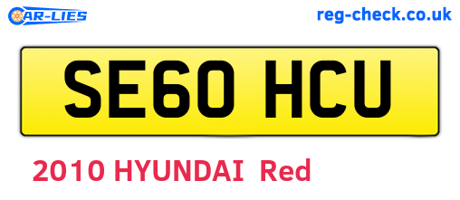 SE60HCU are the vehicle registration plates.