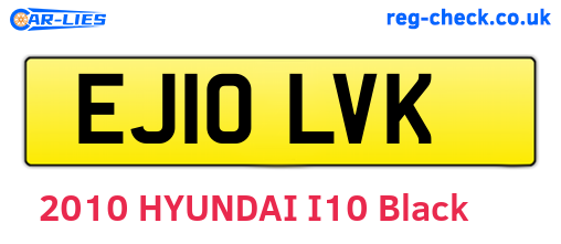 EJ10LVK are the vehicle registration plates.