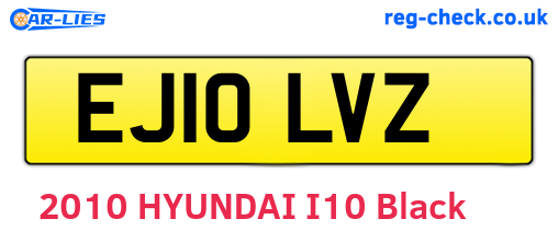 EJ10LVZ are the vehicle registration plates.