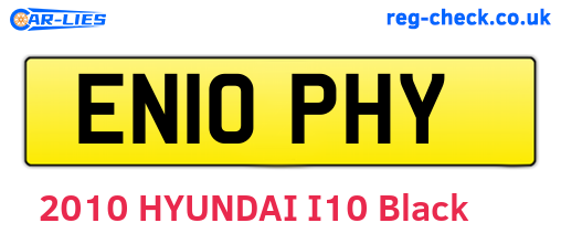 EN10PHY are the vehicle registration plates.