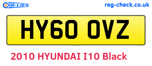 HY60OVZ are the vehicle registration plates.