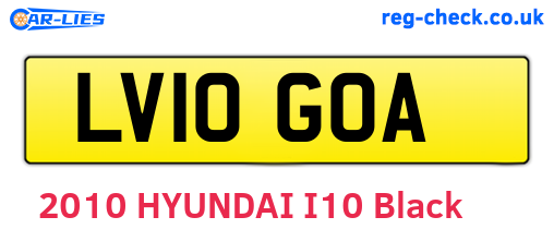 LV10GOA are the vehicle registration plates.