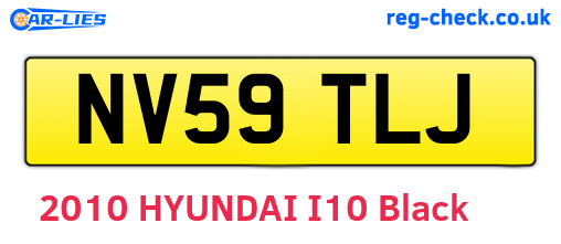 NV59TLJ are the vehicle registration plates.