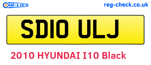SD10ULJ are the vehicle registration plates.