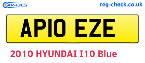 AP10EZE are the vehicle registration plates.