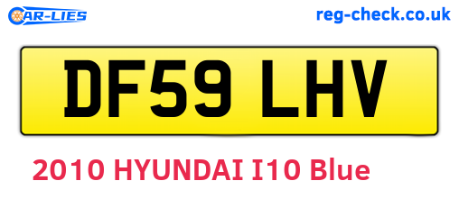 DF59LHV are the vehicle registration plates.