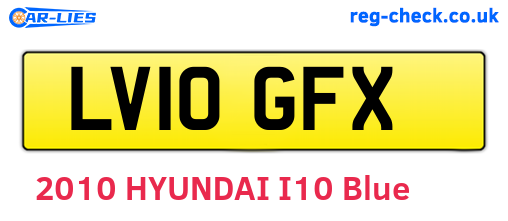 LV10GFX are the vehicle registration plates.