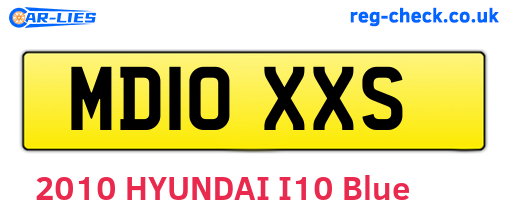MD10XXS are the vehicle registration plates.