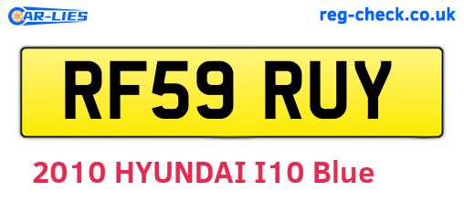 RF59RUY are the vehicle registration plates.