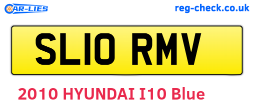 SL10RMV are the vehicle registration plates.