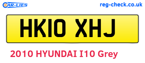 HK10XHJ are the vehicle registration plates.