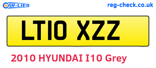 LT10XZZ are the vehicle registration plates.