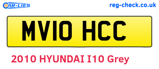 MV10HCC are the vehicle registration plates.