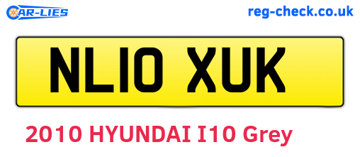 NL10XUK are the vehicle registration plates.