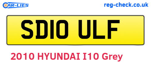 SD10ULF are the vehicle registration plates.