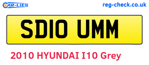 SD10UMM are the vehicle registration plates.