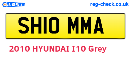 SH10MMA are the vehicle registration plates.