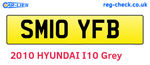 SM10YFB are the vehicle registration plates.