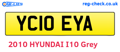 YC10EYA are the vehicle registration plates.