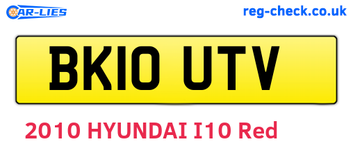 BK10UTV are the vehicle registration plates.