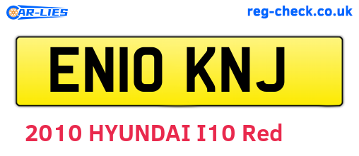 EN10KNJ are the vehicle registration plates.