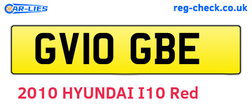 GV10GBE are the vehicle registration plates.